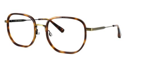 Ted Baker Harvey - Square shaped unisex metal and acetate in antique gold metal and tortoise acetate - image view 1