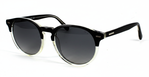 Honeyspice - Prescription Sunglasses - Black & Clear front left view