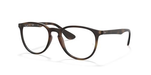 Ray Ban 7046 5365 women's oval plastic full rim optical frames in havana with fixed hinges - image view 1