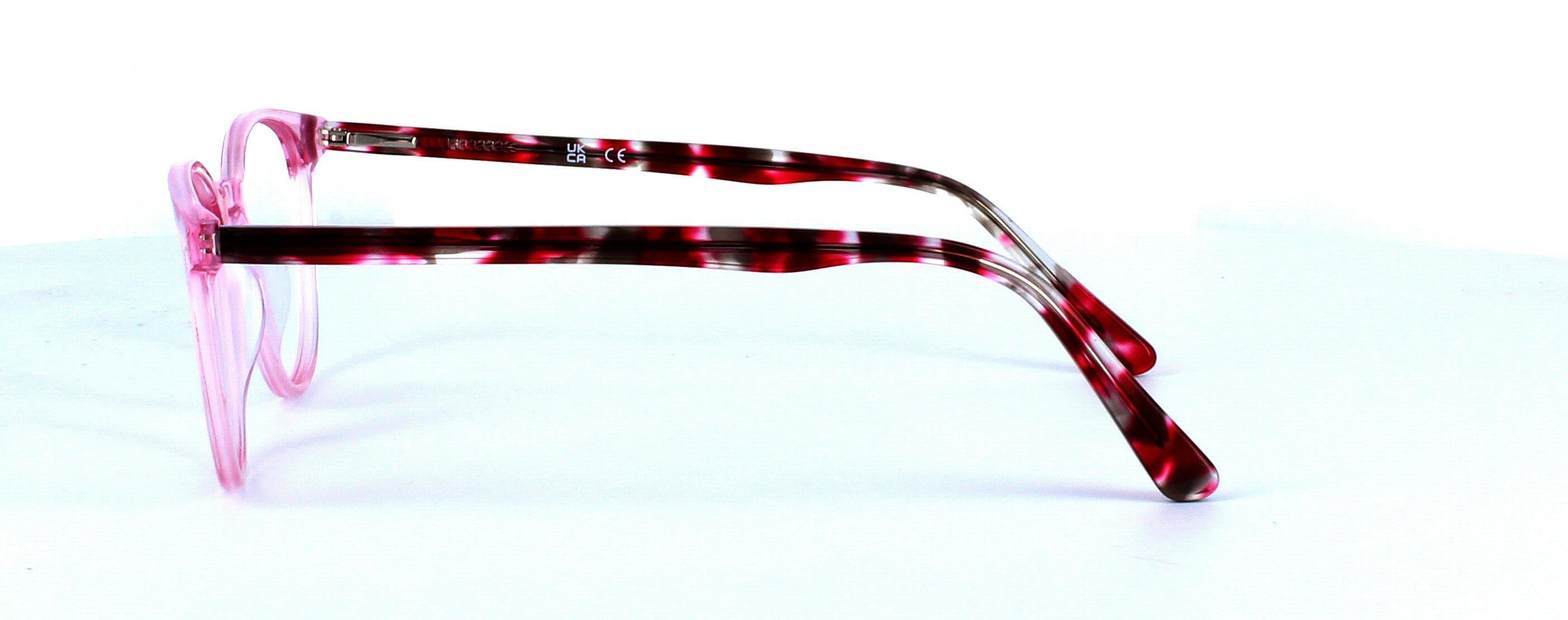 Venatici - Ladies crystal pink plastic glasses - image view 2
