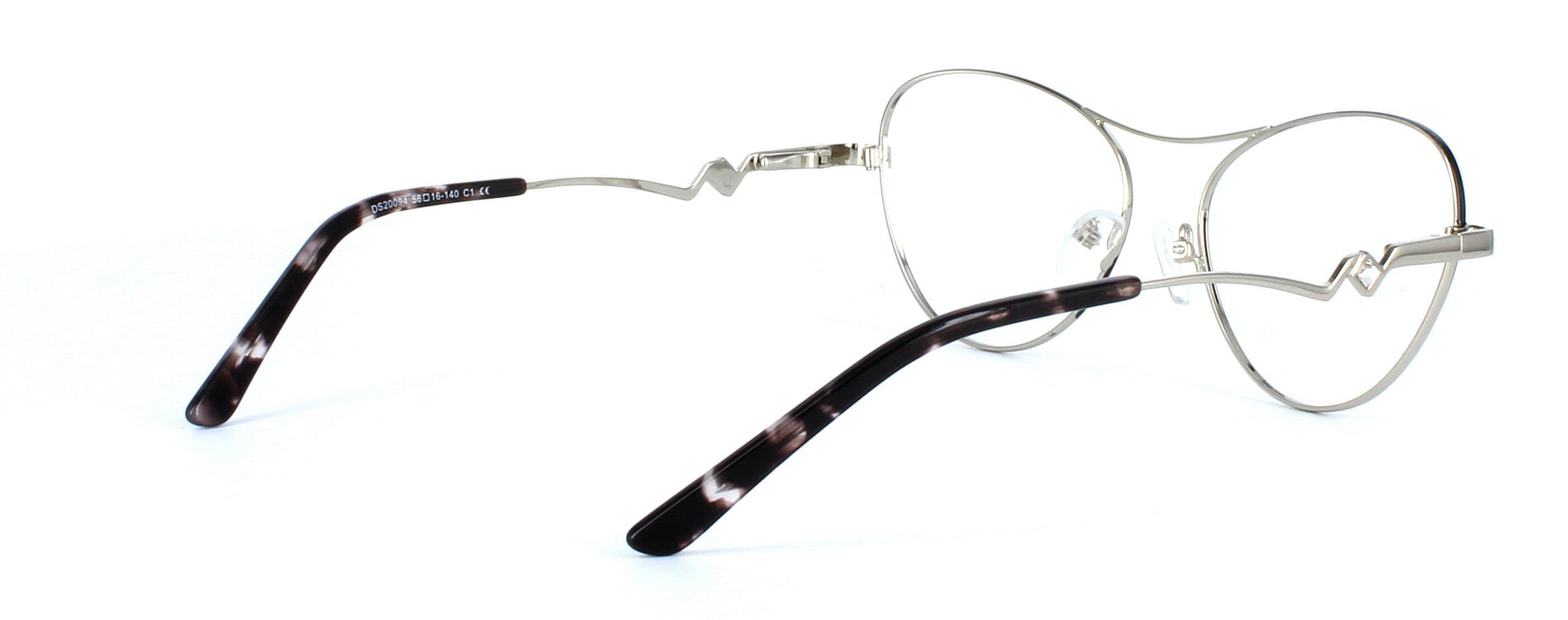 Auriga - Ladies 2-tone black & silver metal glasses - image view 4