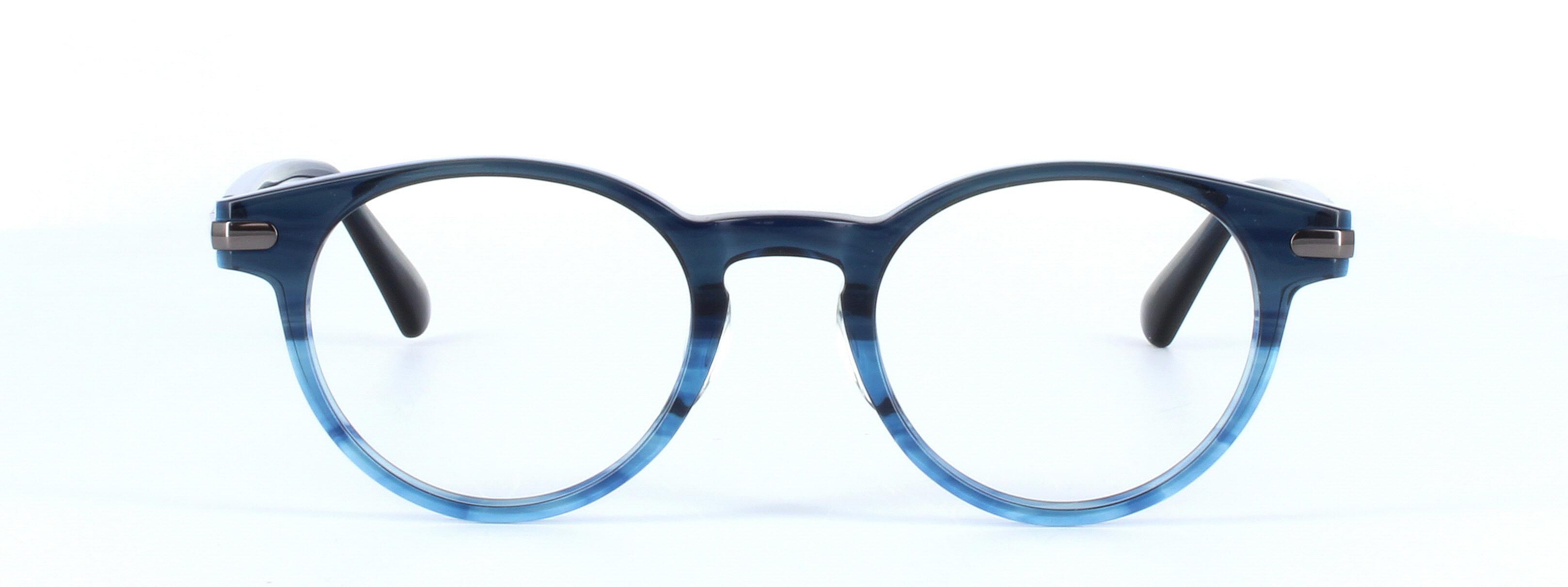 DIesel 5344 - Ladies round shaped designer glasses in blue stripe - image view 5