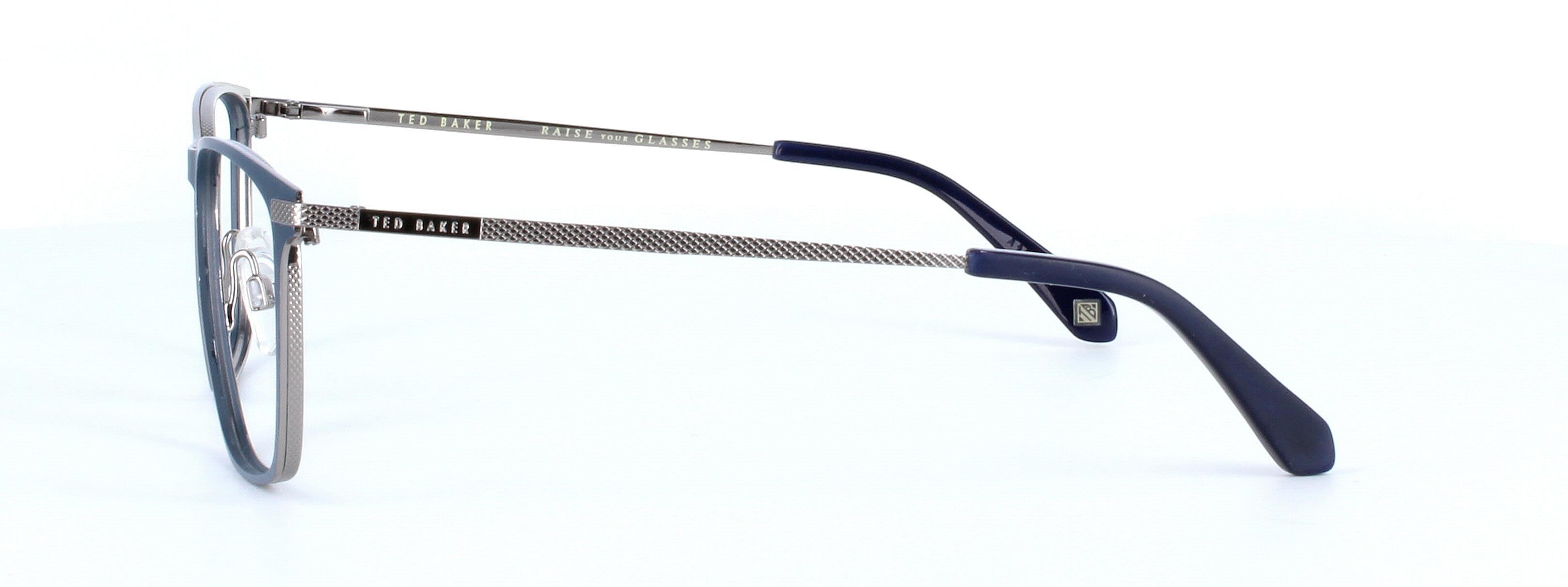 Ted Baker 4276 - Unisex designer metal glasses frame - blue and silver - image view 2