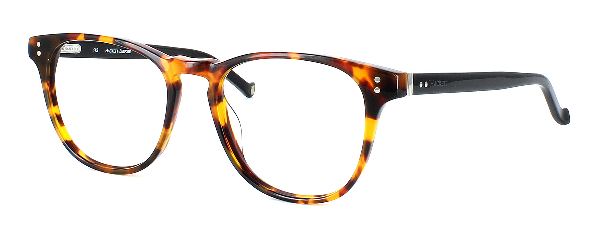 Hackett HEB 213 - Unisex acetate with tortoise face and black arms - image view 1