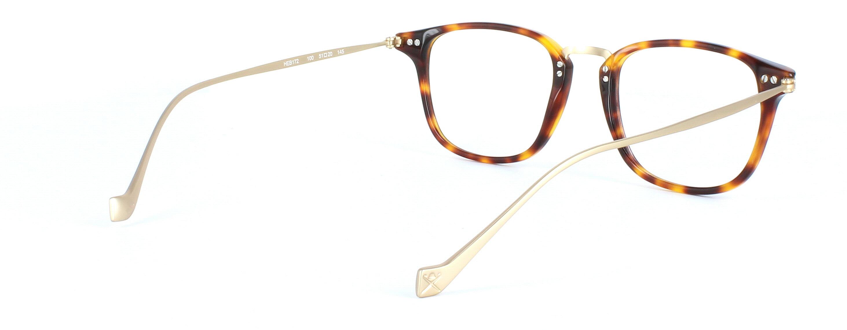 Hackett 172 - Unisex acetate and metal glasses frame in tortoise and gold - image 4
