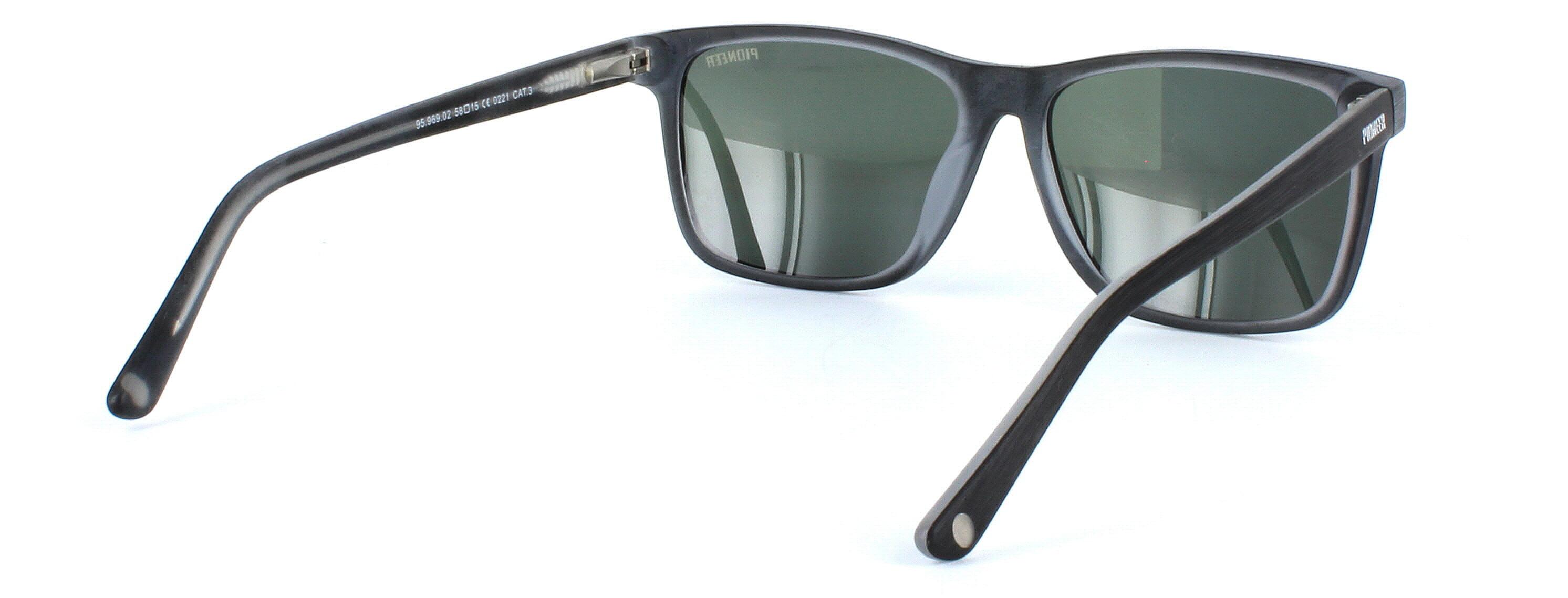 Angelo - unisex plastic sunglasses here in matt brown - image view 4