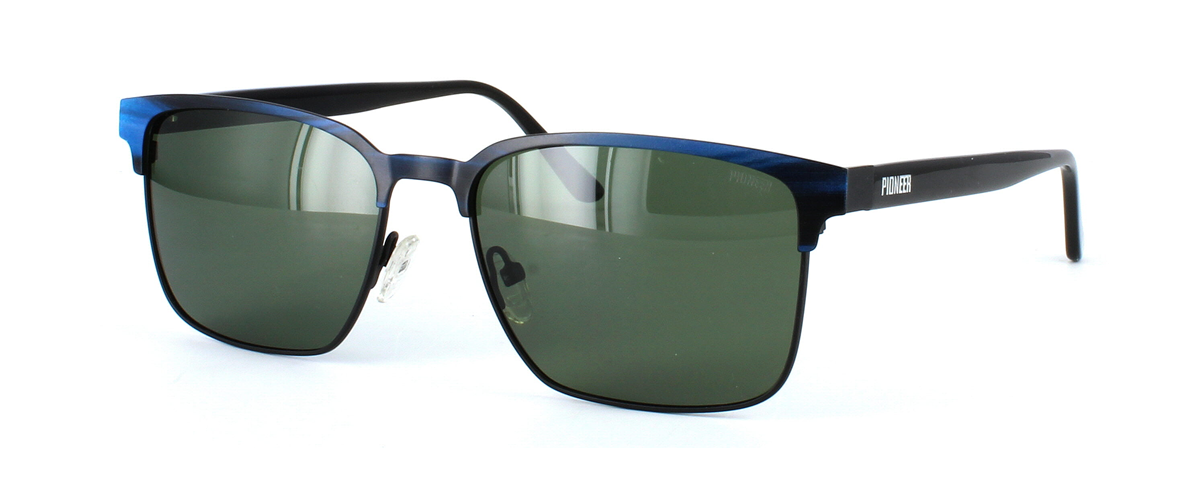 Sorrento - Unisex metal prescription sunglasses - Blue - Image view 1