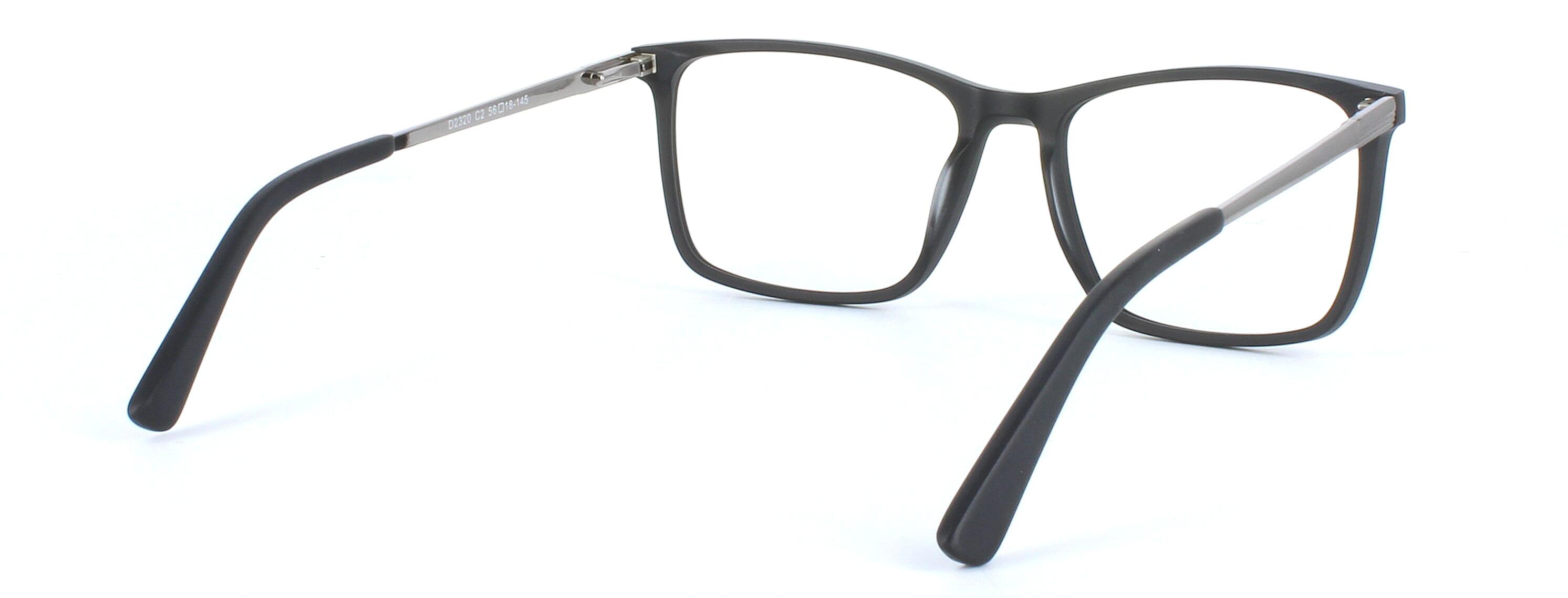 Farleigh - men's acetate glasses frame in matt black - image view 4