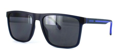 Carrera 8064 - Gents prescription sports sunglasses in black with blue detailing - image view 1