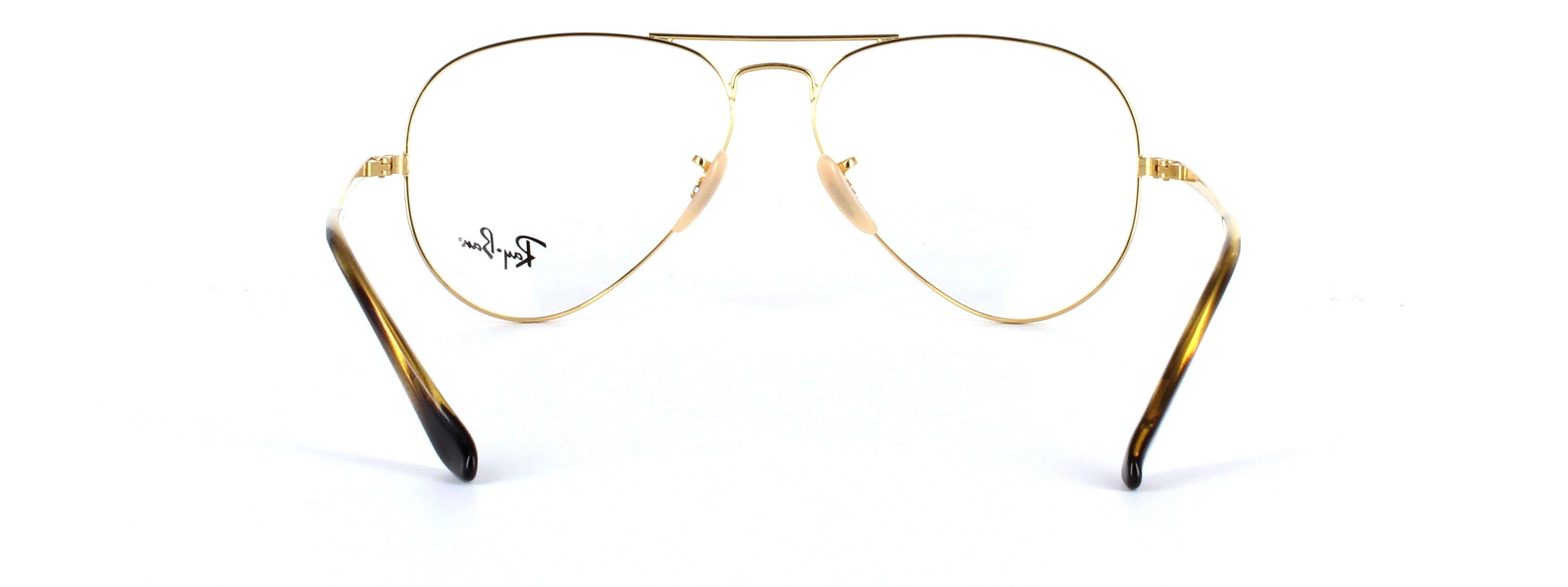 Ray Ban 6489 2500 Gold - Aviator glasses - image 3