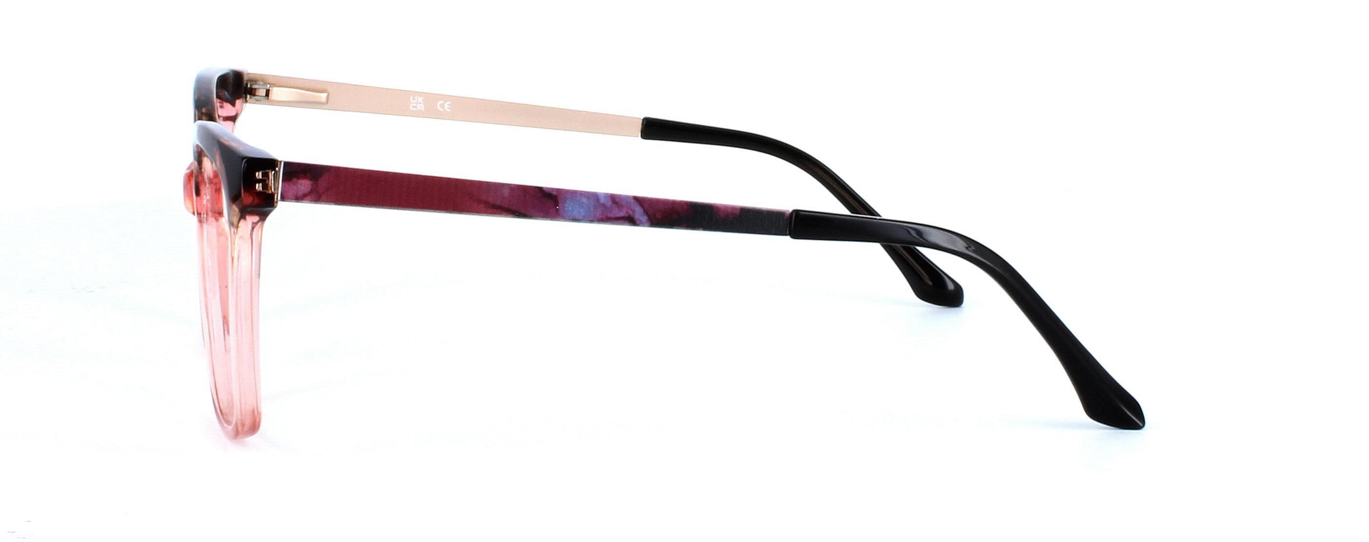 Carina - ladies 2-tone plastic glasses with square shaped lenses - image view 2