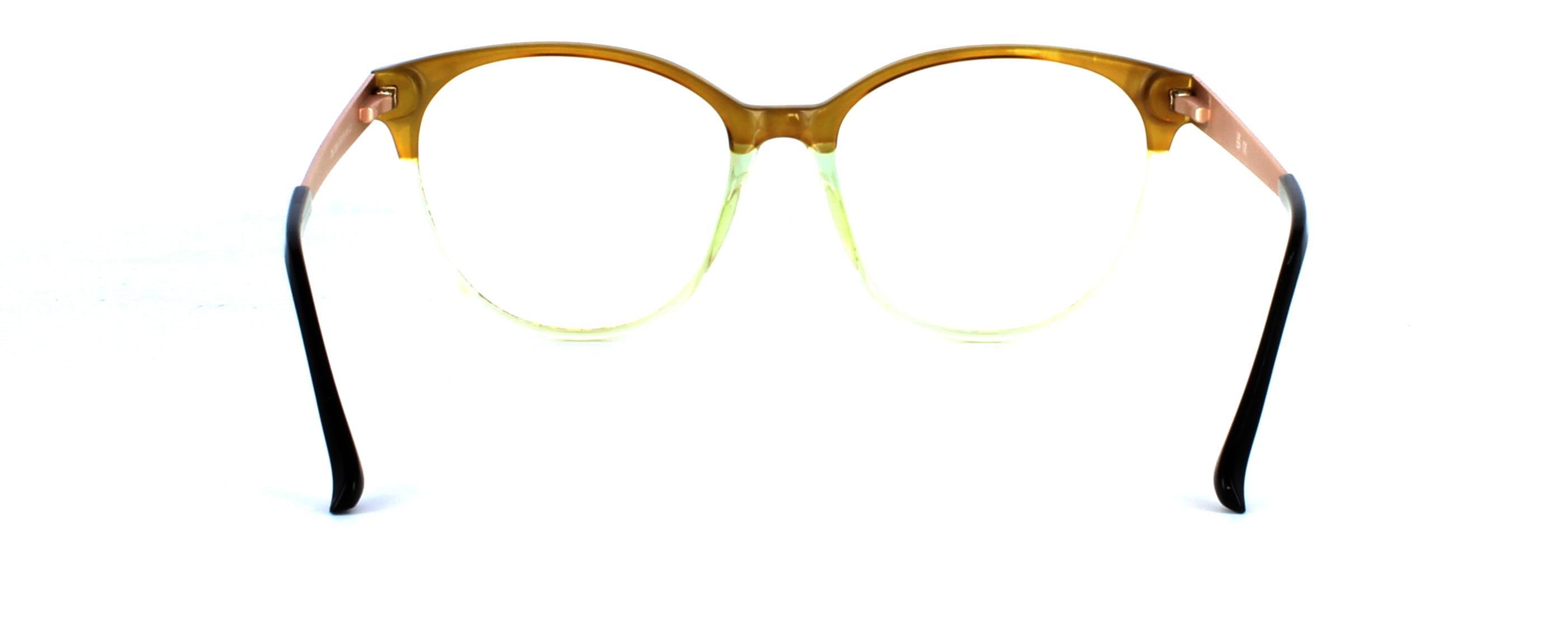 Chamaeleon - Ladies 2-tone plastic glasses - green & brown - image 3