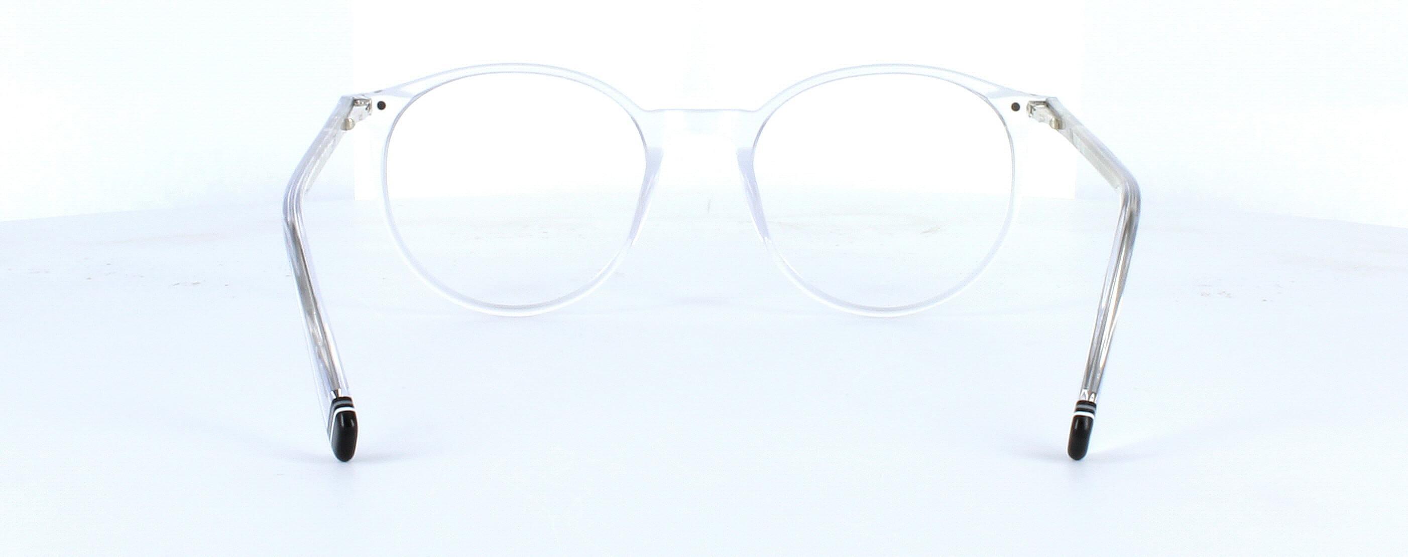 Fornax - clear crystal unisex plastic with ruond shaped lenses - image view 3