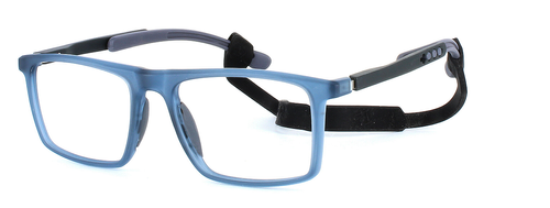 Jumper - unisex prescription sports glasses in matt blue - image view 1