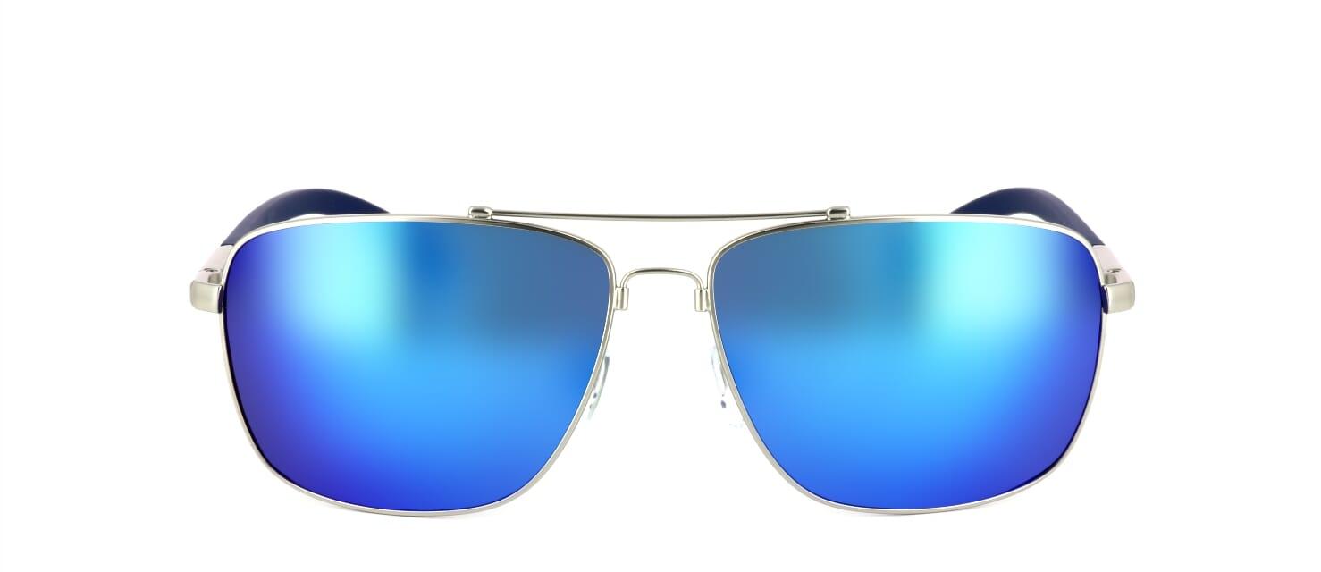 MA4743 1 - Unisex sunglasseas silver with blue lenses - image view 5