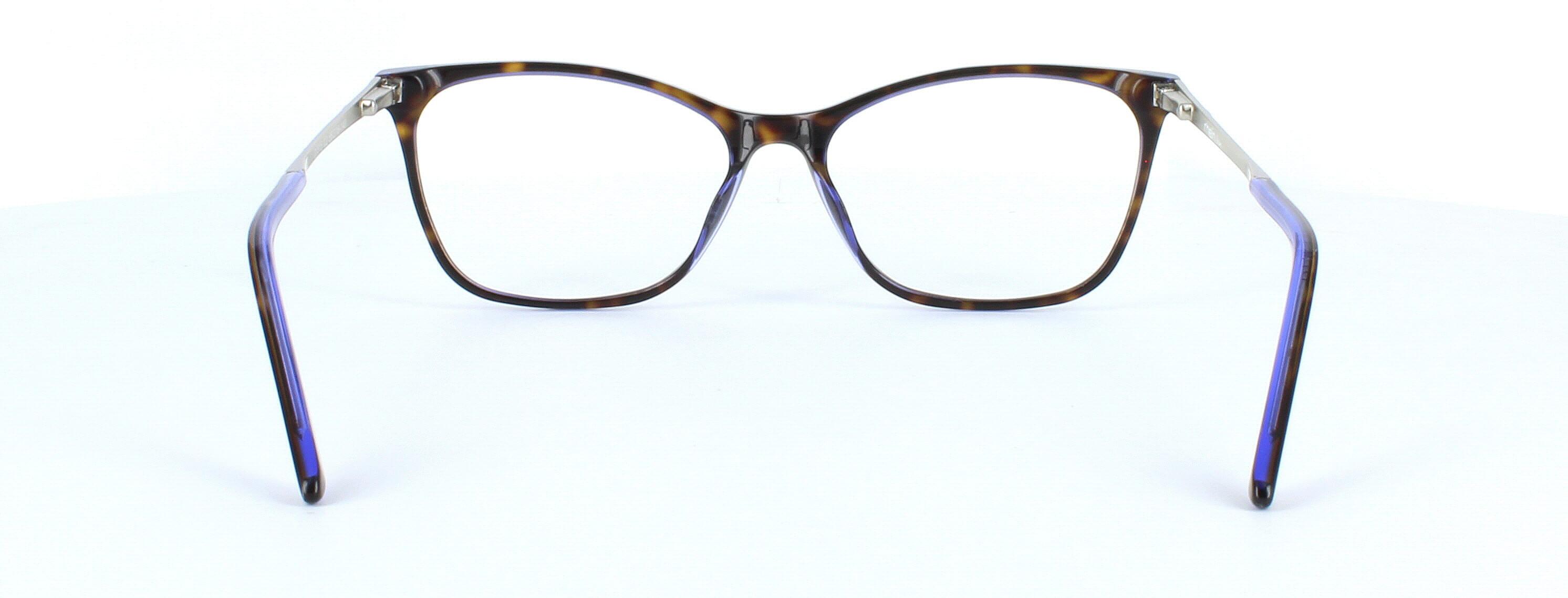Bellina - ladies acetate glasses here in tortoise with crystal purple reverse - image view 5