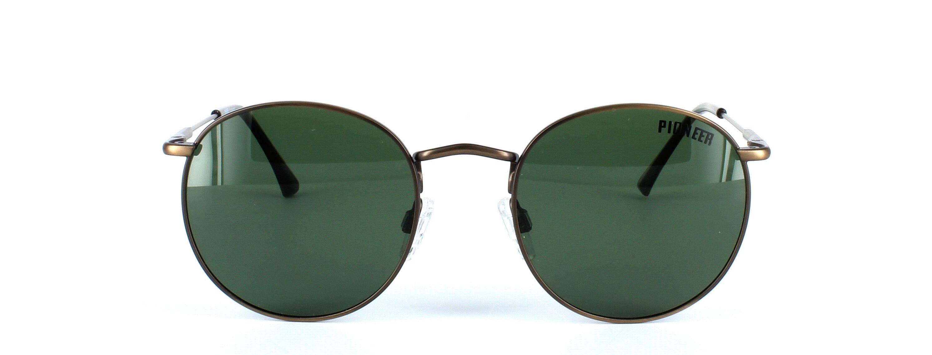 Olmeto - Round shaped pioneer prescription sunglasses - bronze - image view 5