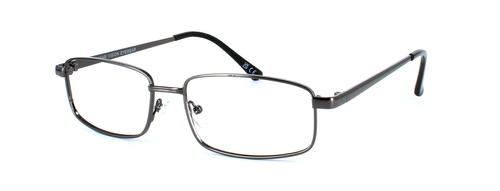 Verwood - Gents full-rim metal glasses here in gunmetal - image view 1