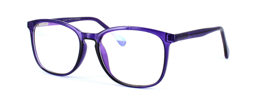 Liberty is a stylish unisex plastic glasses frame here in purple - image view 1