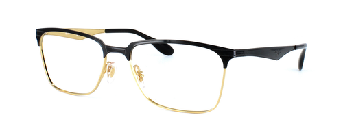 Ray Ban 6344 Black & Gold - Unisex 2-tone metal glasses frame - image view 1