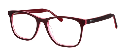 Conwy - Ladies 2-tone burgundy acetate glasses with sprung hinges - image view 1