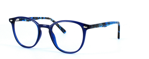 Canis - ladies plastic round shaped glasses frame in blue - image 1