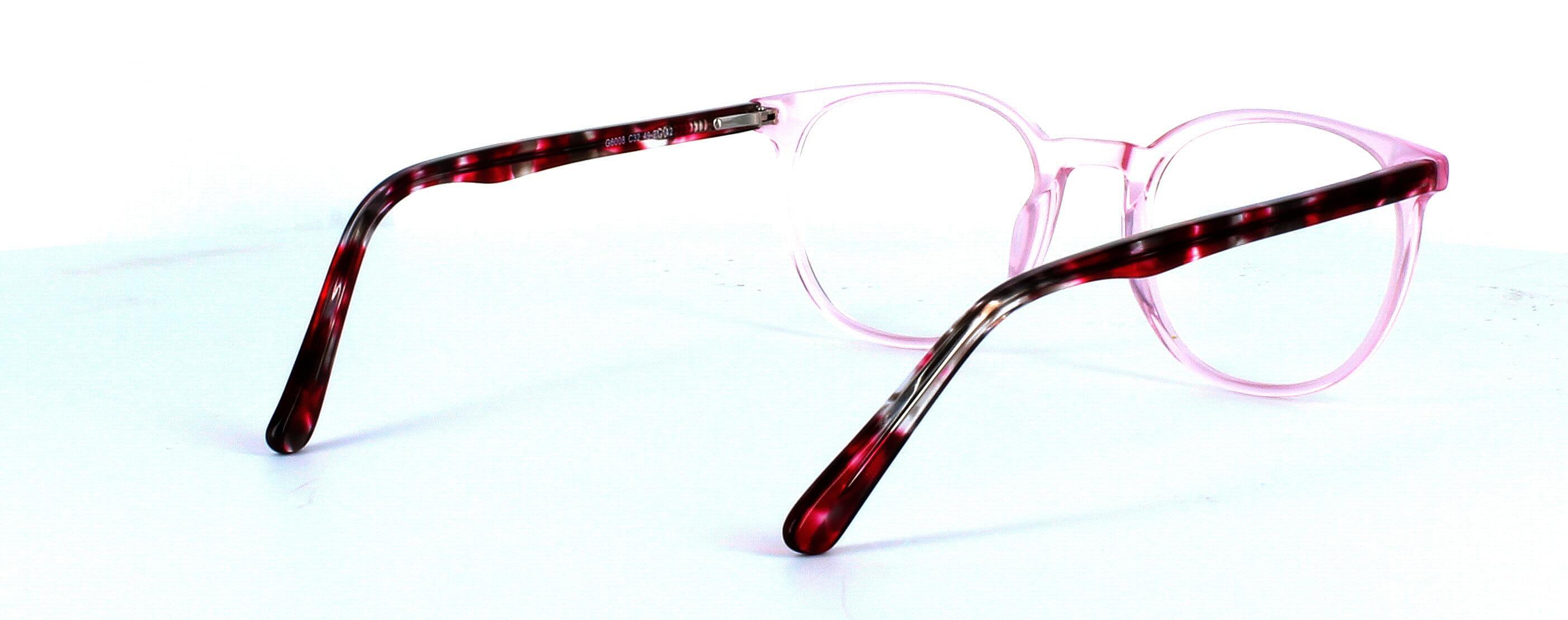 Venatici - Ladies crystal pink plastic glasses - image view 4