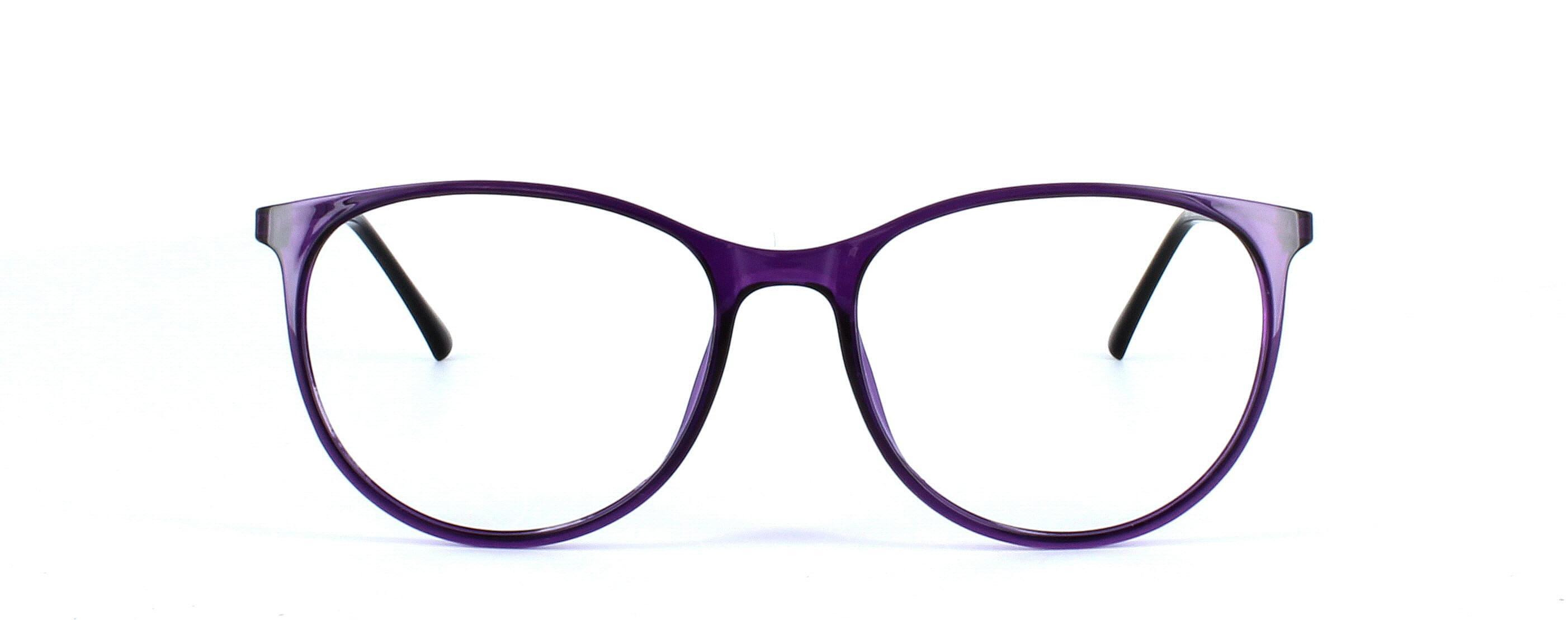 Aquila - Ladies plastic glasses frame in purple - image view 5