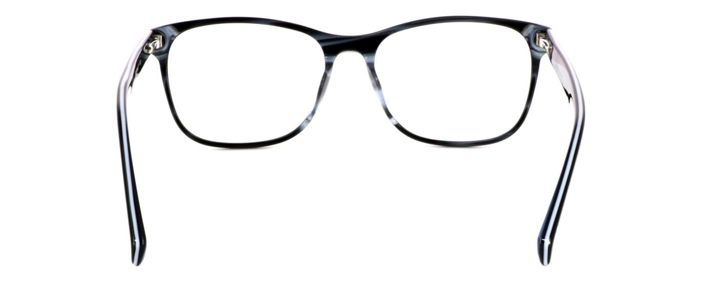 Ingoe - unisex acetate glasses frame in shiny black with pearl insert - image view 3