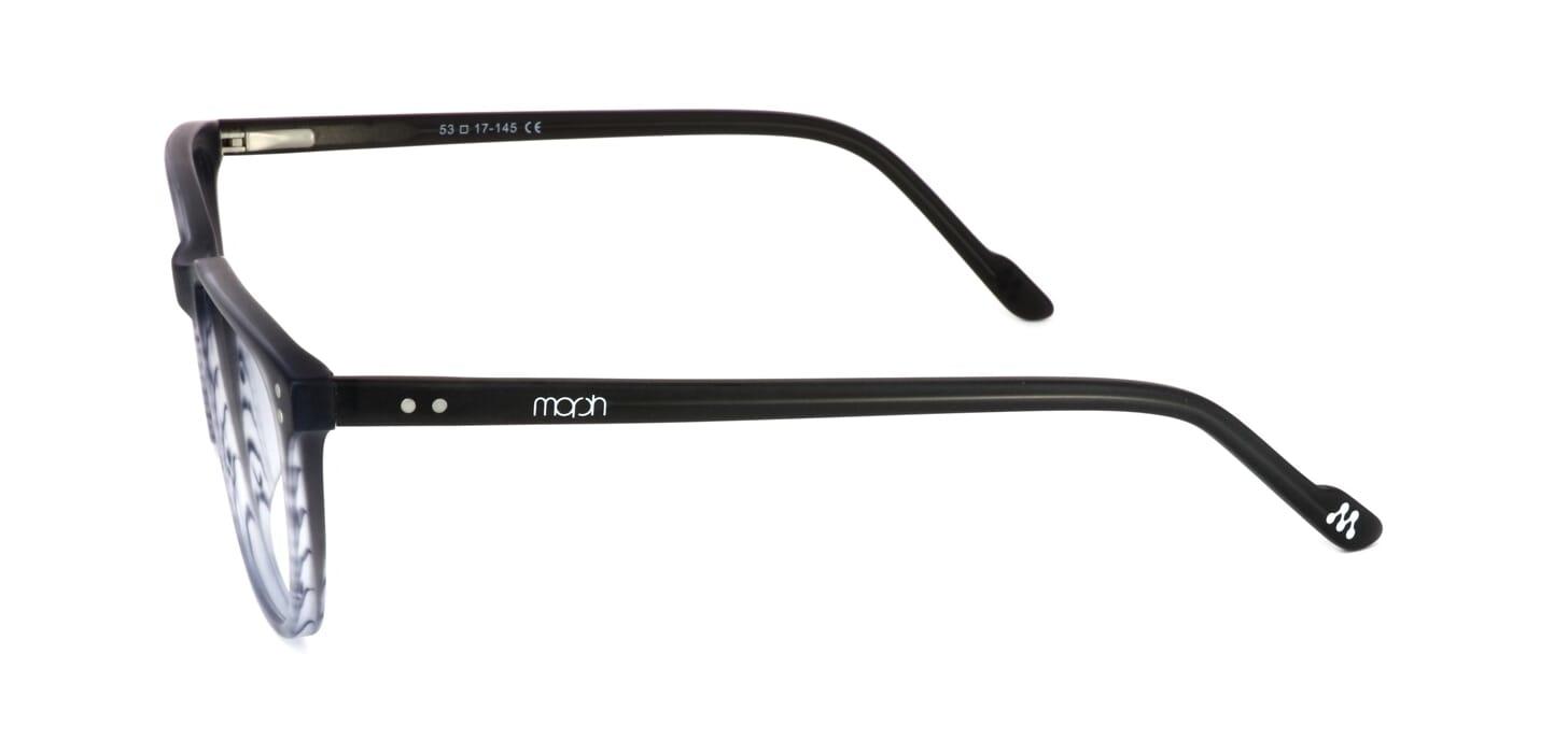Zelah - unisex plastic glasses frame in matt grey - image 2