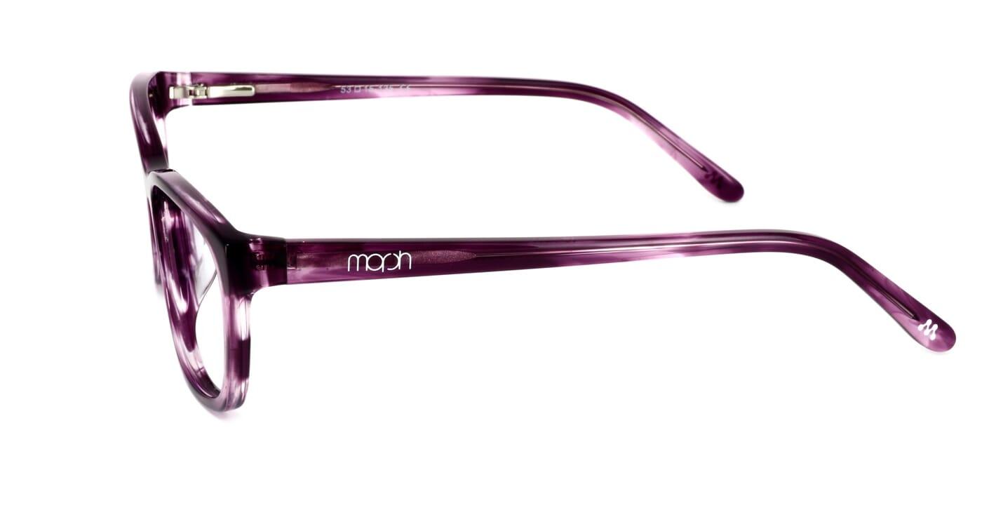 Yatesbury - Ladies oval acetate glasses frame in purple - image 2