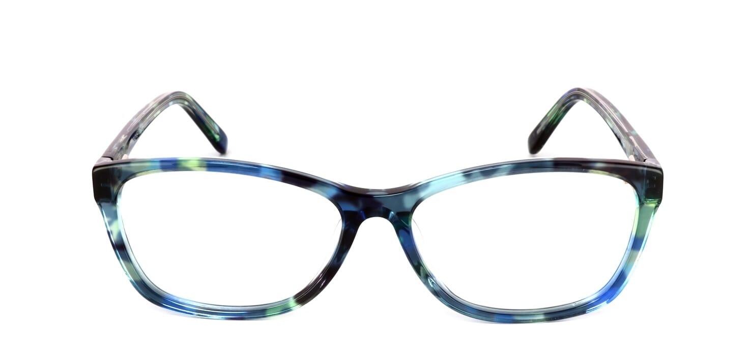 Yatesbury - mottled green ladies acetate glasses frame - image view 5