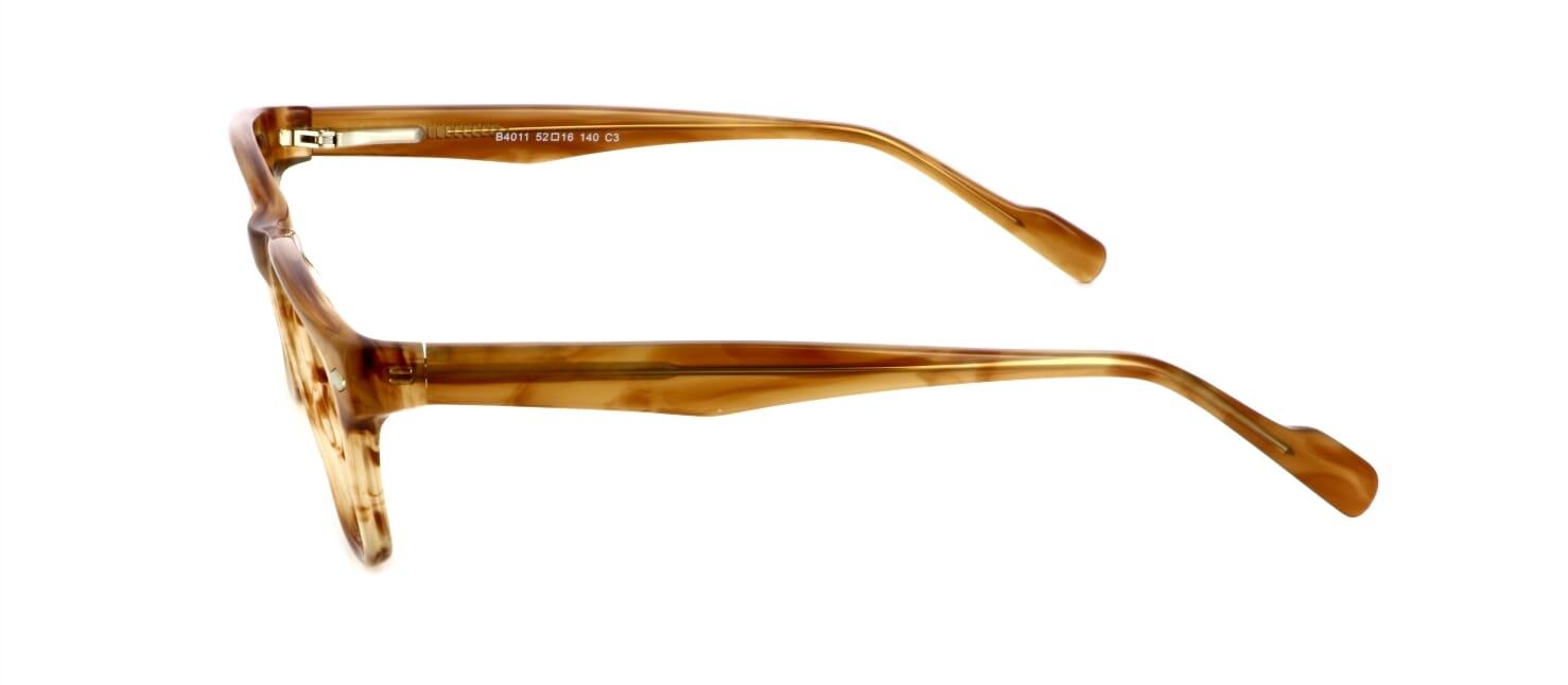 Abberley - beige and brown unisex plastic glasses - image view 2