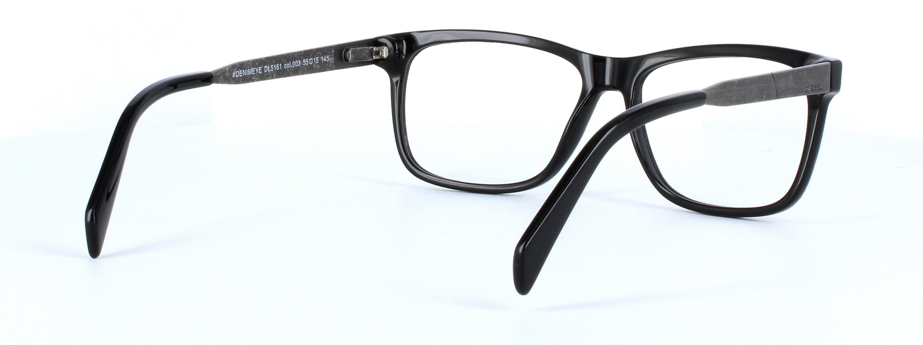Diesel 5161 - unisex designer glasses with a stressed denim patern to the front face and stressed looking metal arms - image 4