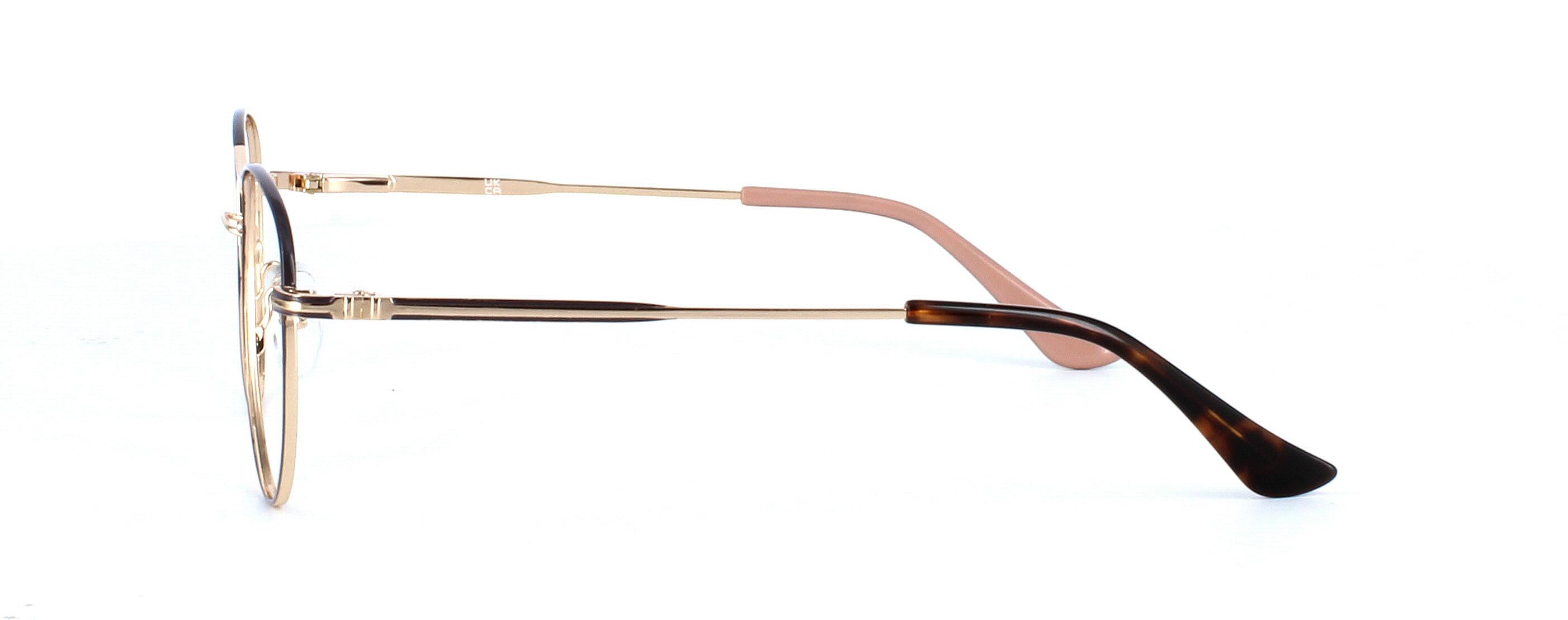 Pegasus - Ladies 2-tone black & gold metal glasses - image 2