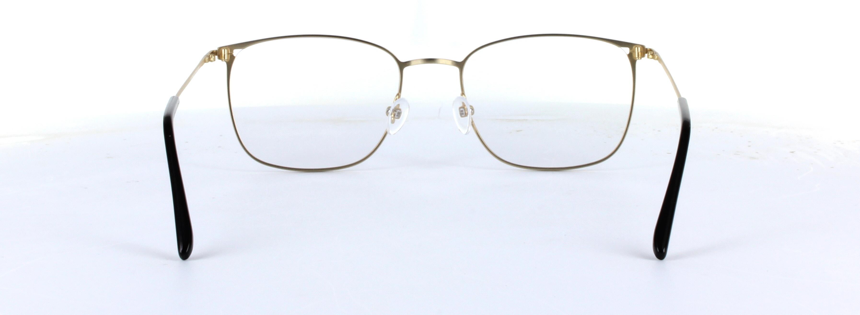 Hayden Brown Full Rim Rectangular Metal Glasses - Image View 3
