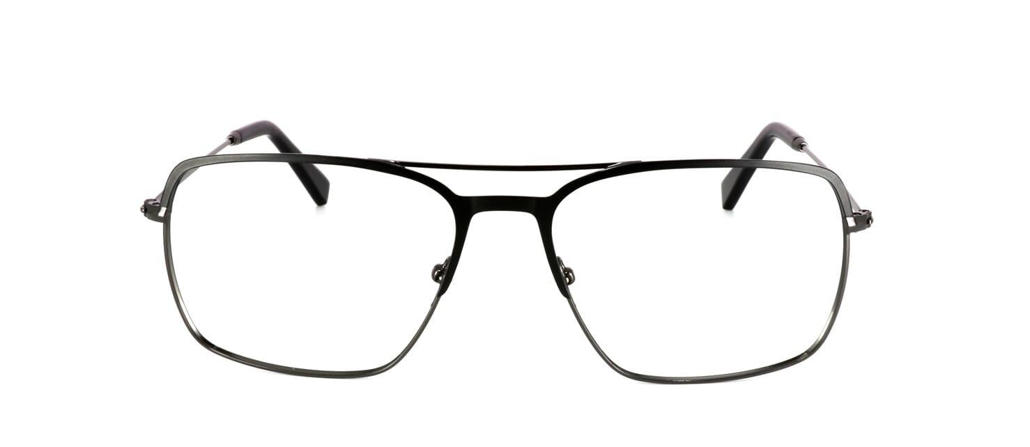 Yeoford - Gent's aviator style black and gunmetal glasses - image view 5