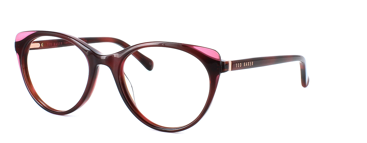 Ted Baker Saissa - Ladies acetate glasses - brown with pink  - image view 1