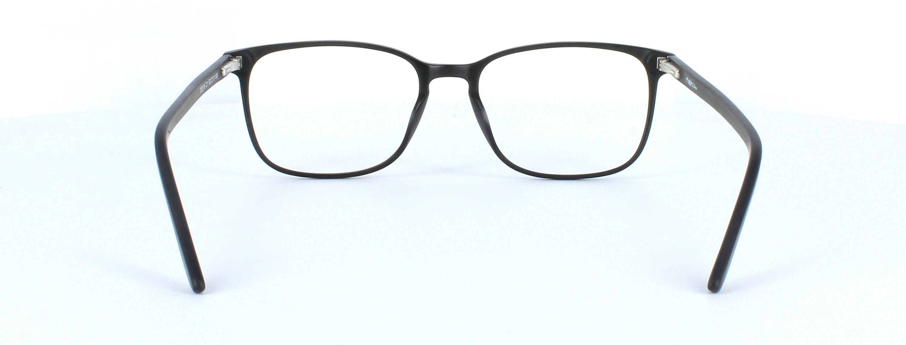 Farrington - unisex plastic glasses frame in matt black with rectangular lens shape and sprung hinge temple - image 3