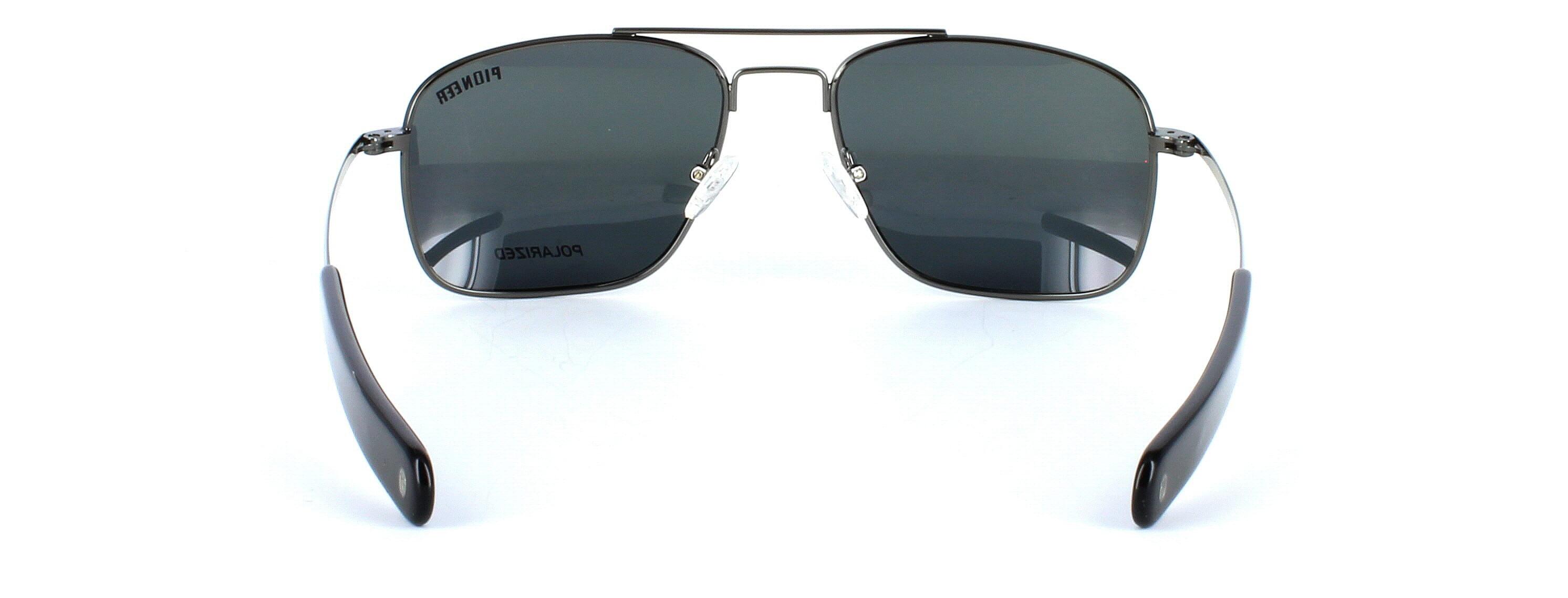 Tommaso - Gent's aviator style prescription sunglasses in gunmetal - choose green, brown or grey tints inc in the price - image view 2