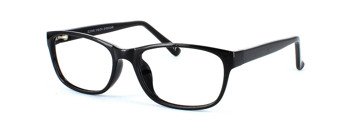Samba in black - ladies plastic oval shaped glasses frame - image view 1