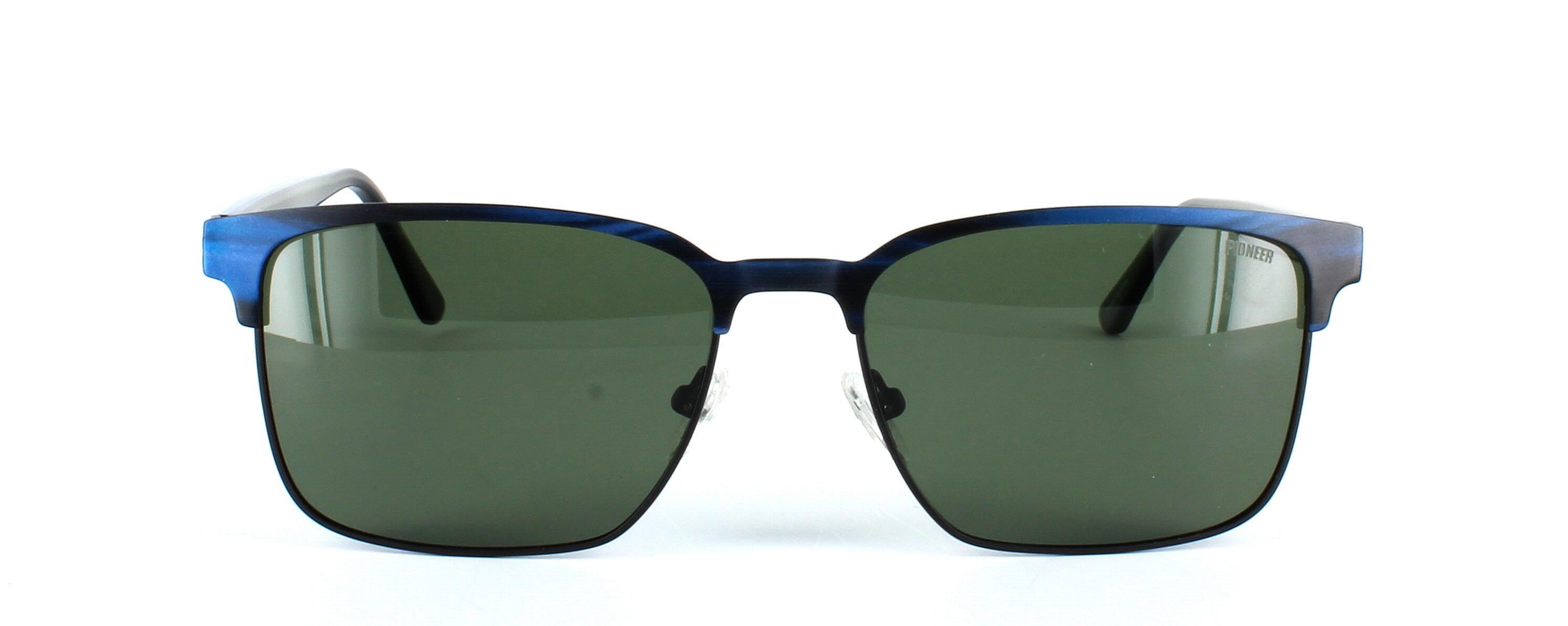 Sorrento - Unisex metal prescription sunglasses - Blue - Image view 2