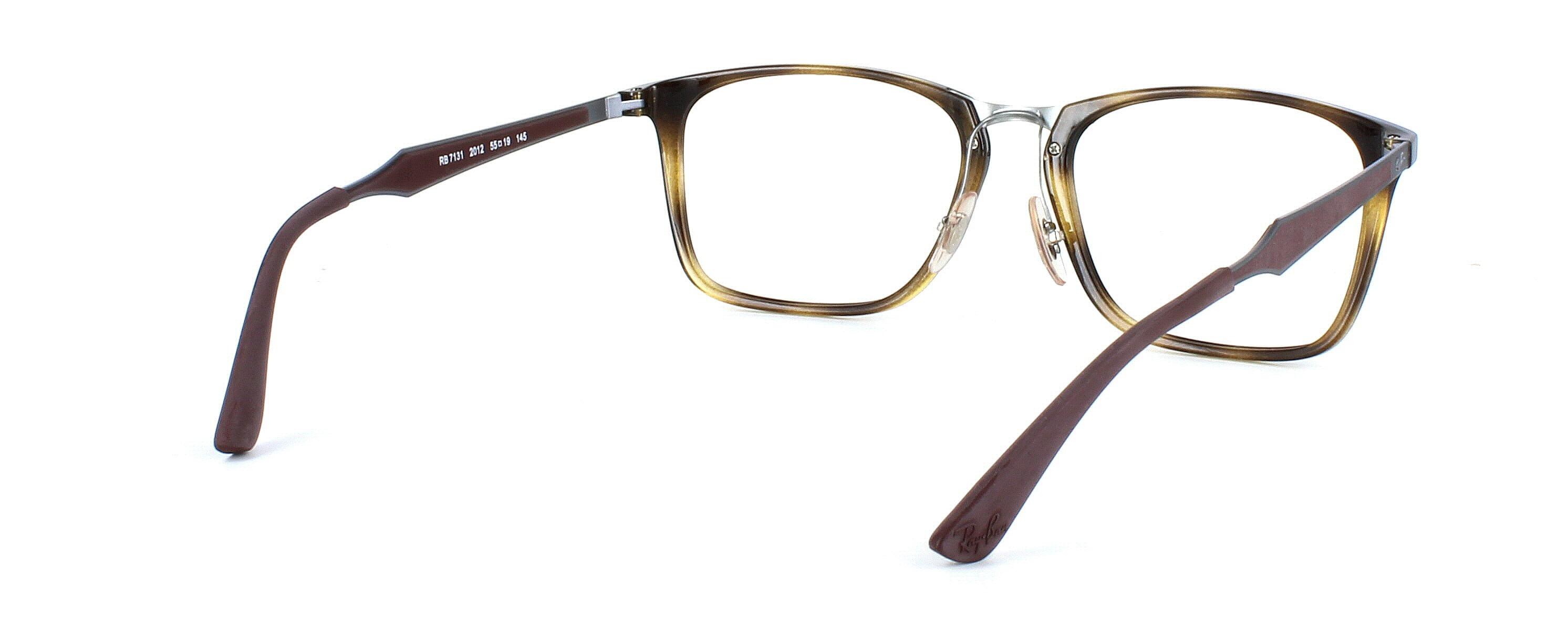 Ray Ban 7131 - Gent's tortoise acetate with metal nose bridge - image view 5