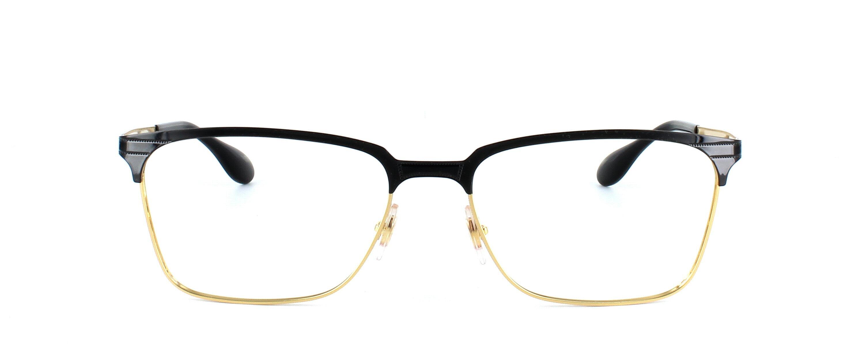 Ray Ban 6344 Black & Gold - Unisex 2-tone metal glasses frame - image view 2
