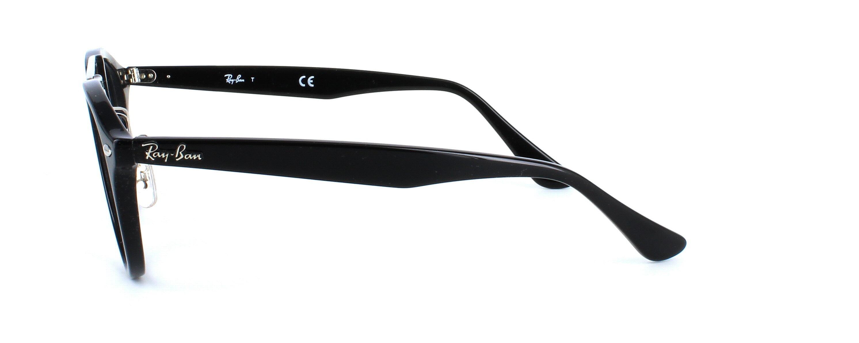 Ray Ban 5347 - Ladies acetate & metal combination frame. Black face & arms with double metal nose bridge in silver - image view 3