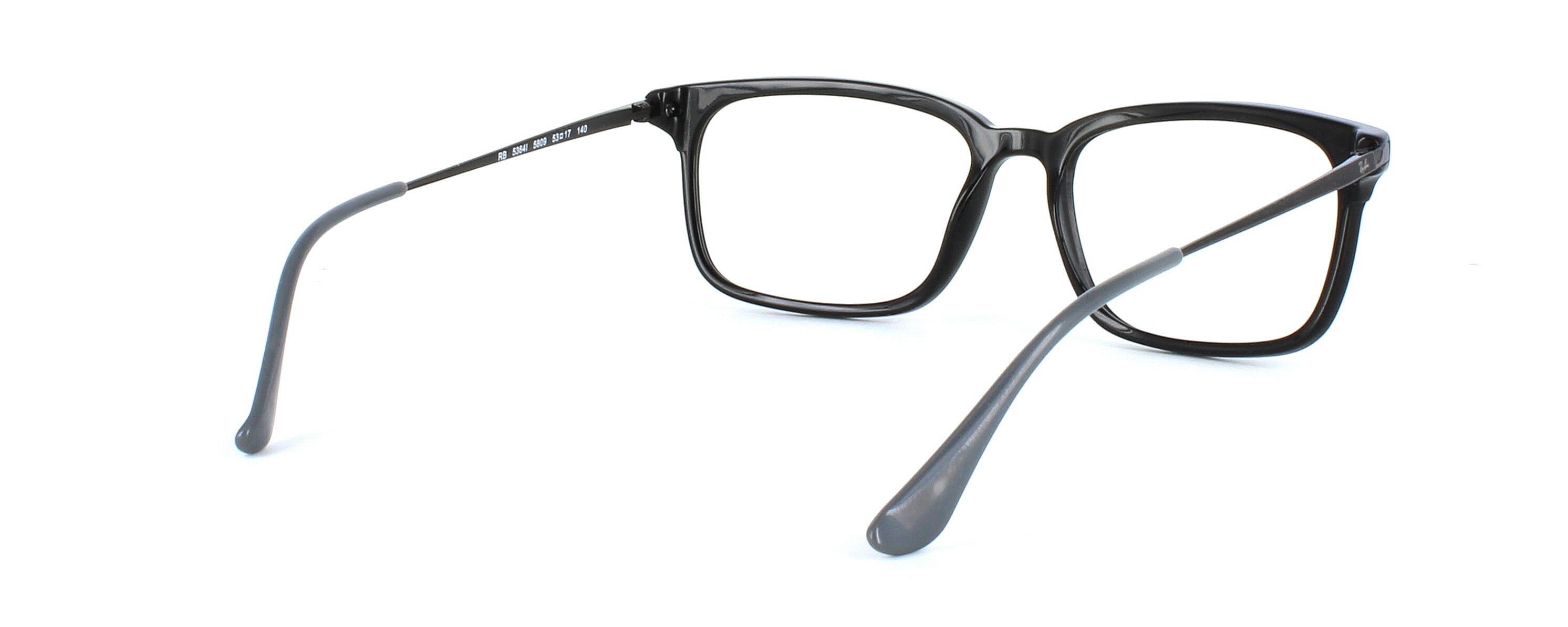 Ray Ban 53641 - Unisex shiny black acetate glasses frame - image view 5