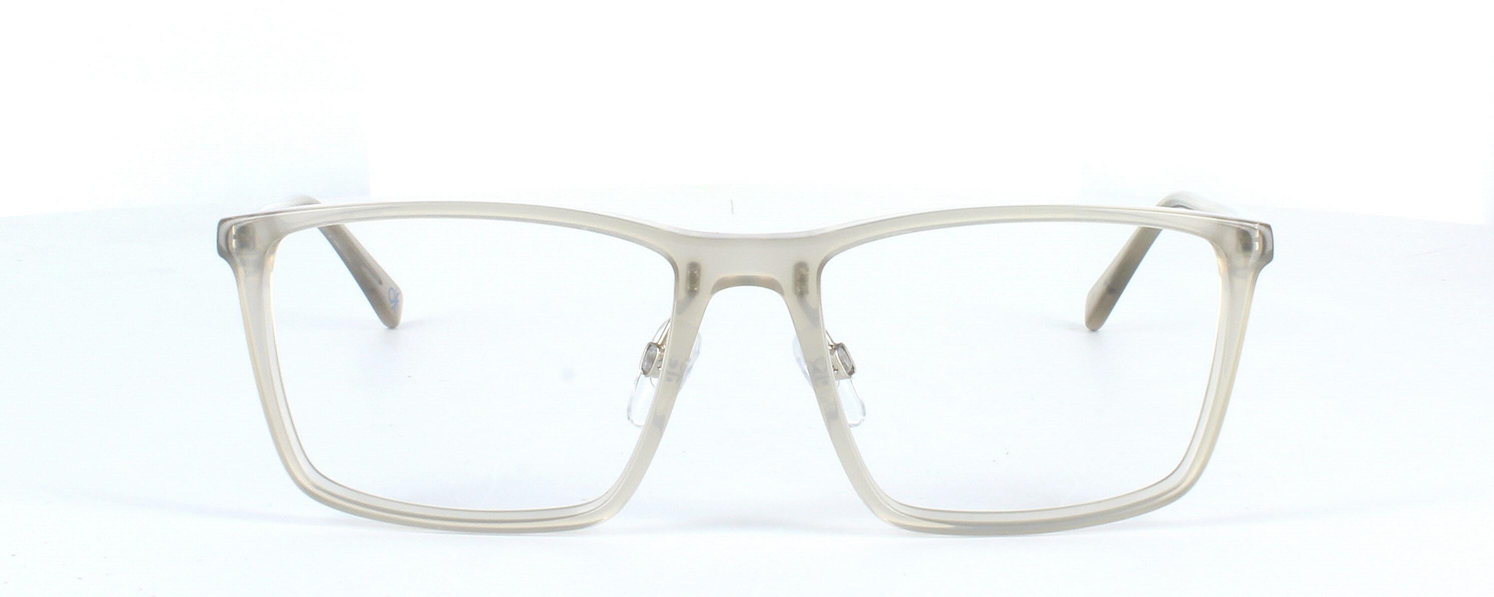 Benetton BE1O001 526 - Gents designer hand made acetate frame with crystal smoke grey face and matching sprung hinge arms - image view 2