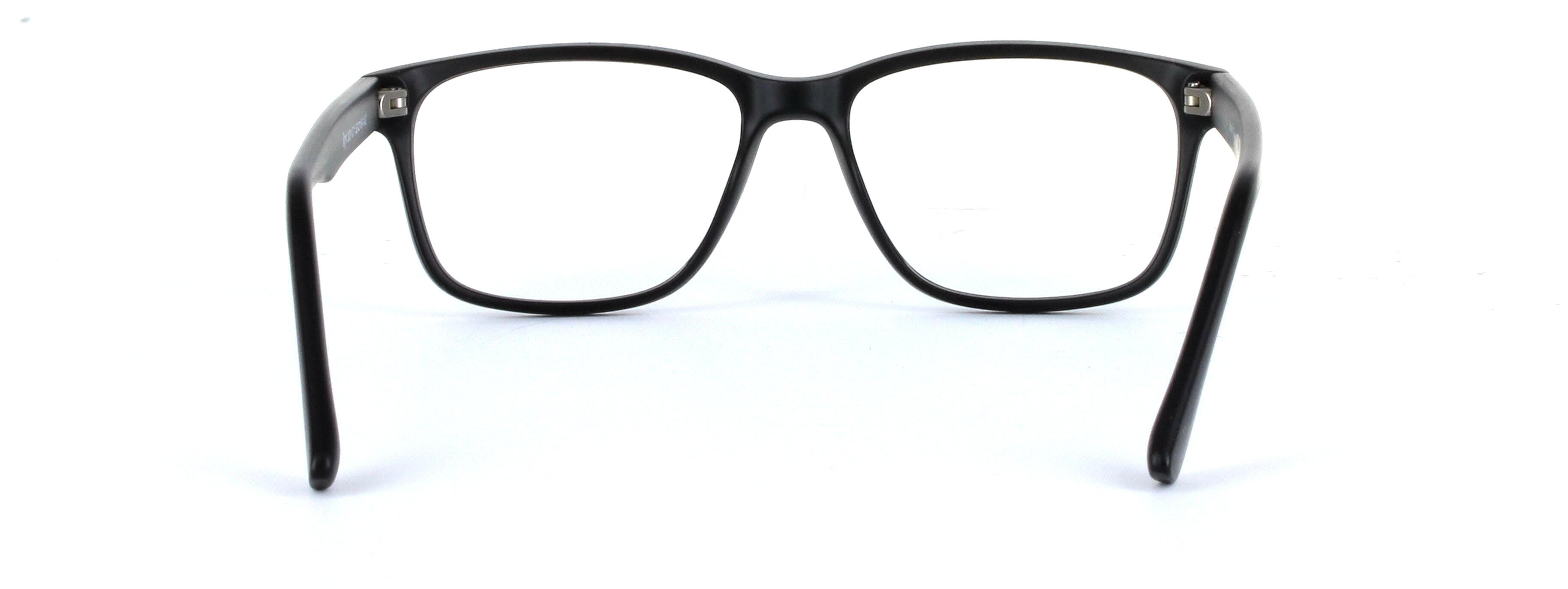 Chelsea Black Oval Square Plastic Glasses - Image View 3