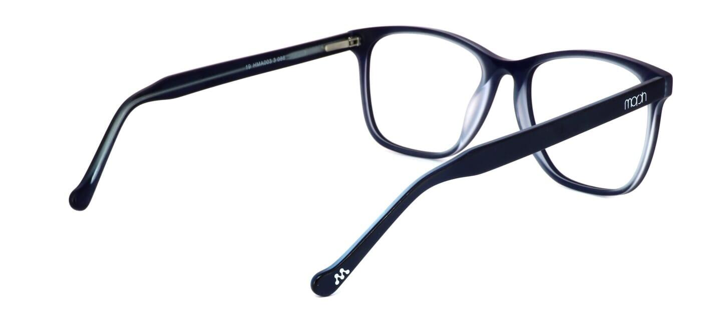 Conwy - Dark blue & light crystal blue ladies acetate glasses frame - image view 4