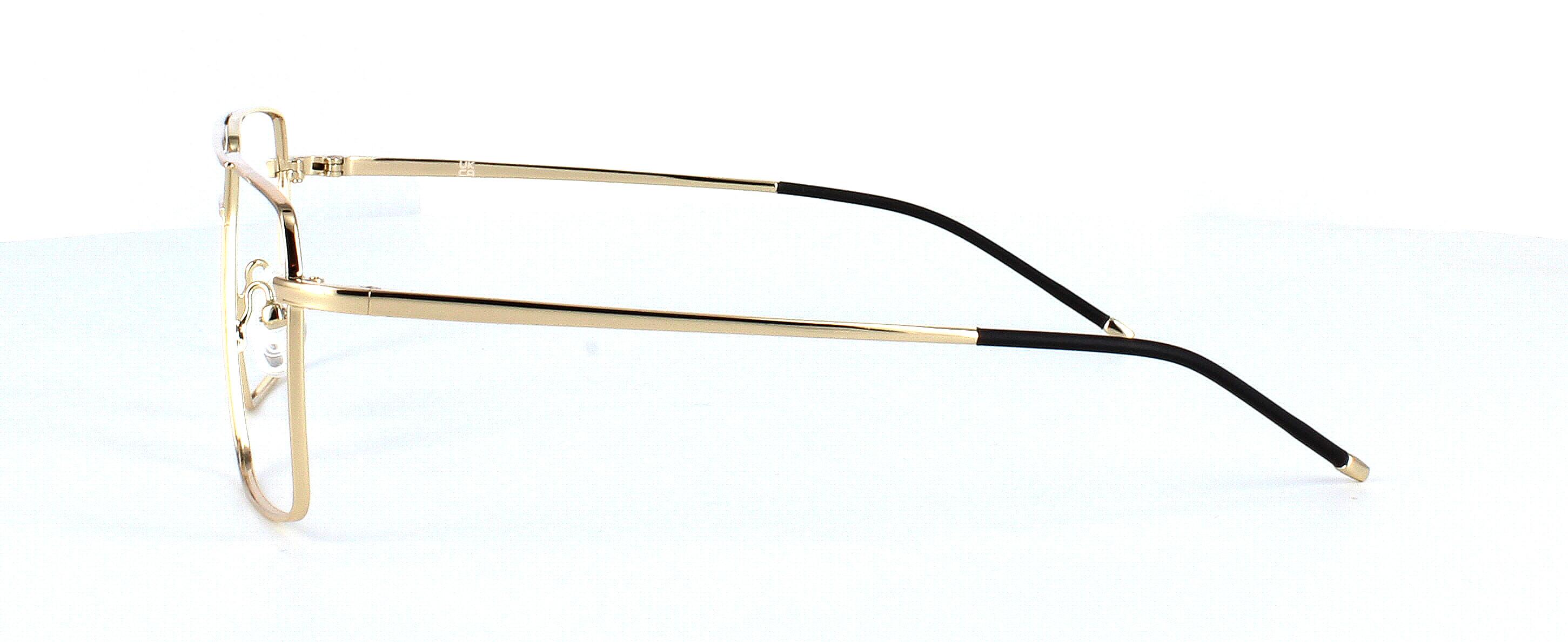 Tipton - Large gold aviator style men's frame with square shaped lenses - image view 2
